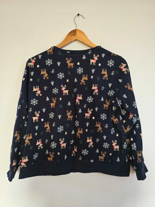 Granatowa bluza piżamowa świateczna Esmara