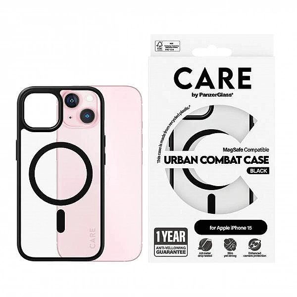 Etui CARE by PanzerGlass Urban Combat Case MagSafe na iPhone 15 - czar