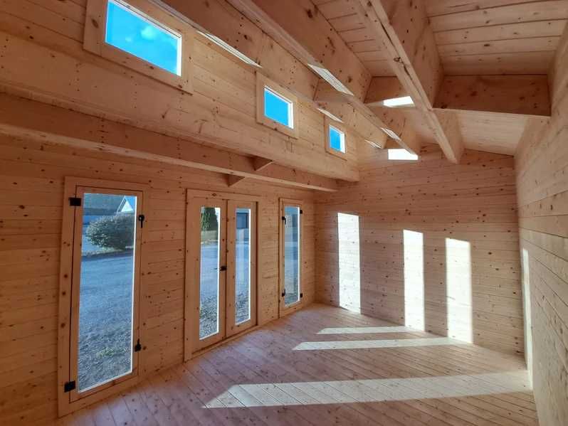 Nowy, drewniany domek letniskowy Pogodny o powierzchni 20 m2.