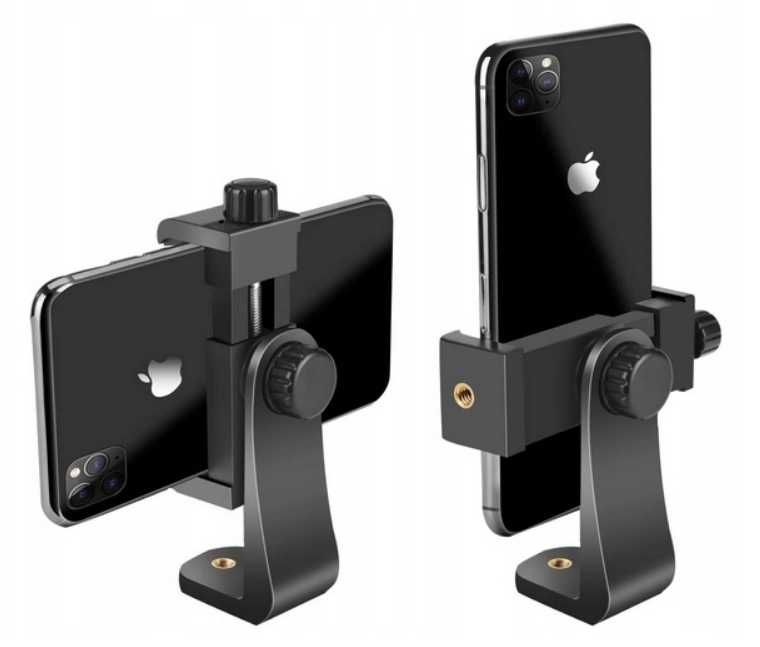 Uchwyt mocowanie 360 stopni na telefon / smartfon adapter do statywu