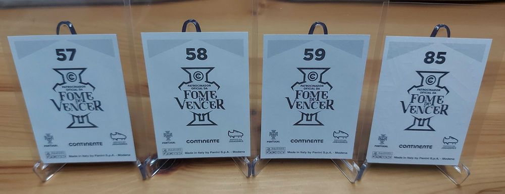 Lote 4 cromos Fome de vencer Cristiano Ronaldo CR7 Panini