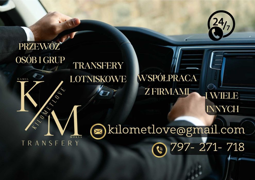 Przewóz osób, Przewozy okolicznościowe, Transfery Lotniskowe. LICENCJA