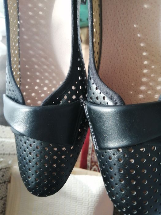 Czółenka Nowe na słupku roz 38 dł wk 24cm