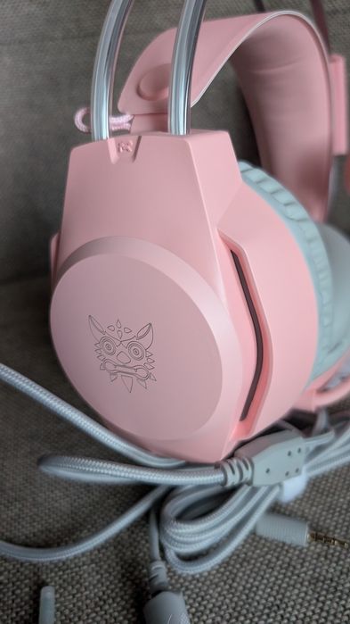 Навушники рожеві Onikuma gaming x26