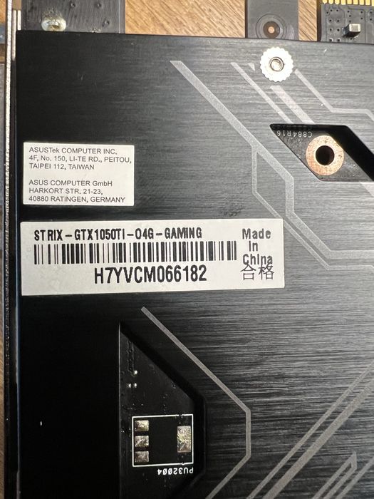 Asus GeForce Strix 1050 Ti