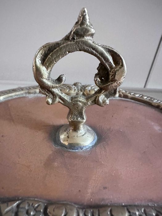 кастрюля медная с бронзой