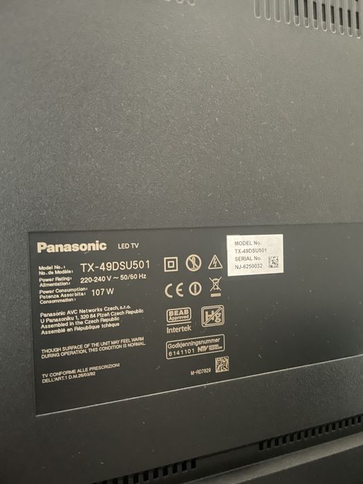 Телевізор Panasonic Т2 49 діагональ