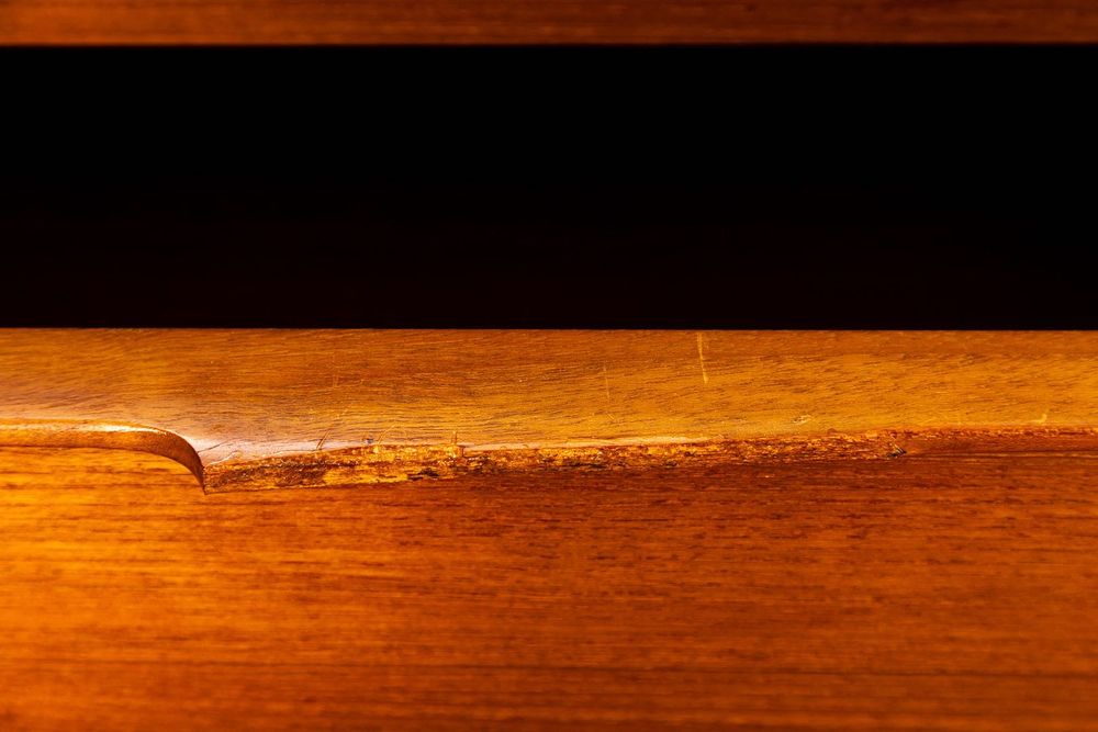 Biurko tekowe wolnostojące - Dania 1960s vintage