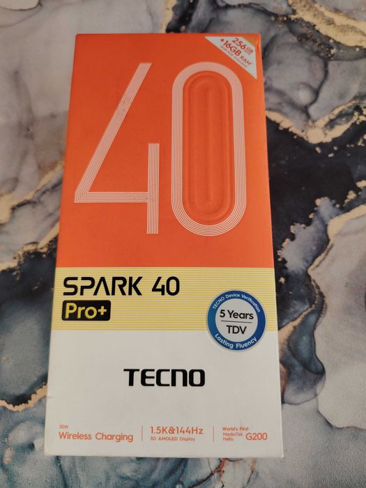 Продам Tecno Spark 40 Pro Plus  16/256gb. оригинал , цвет черный .