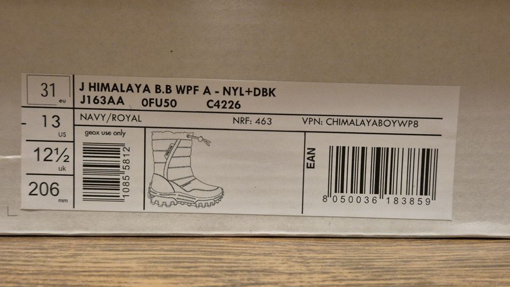 Kozaki, Śniegowce, buty zimowe Geox Himalaya rozmiar 31

Sprzedam Śni