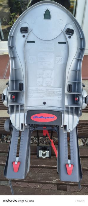 Fotelik rowerowy max 22kg.