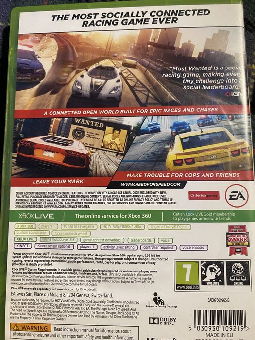 Need for speed Most wanted 2012 (Xbox 360)