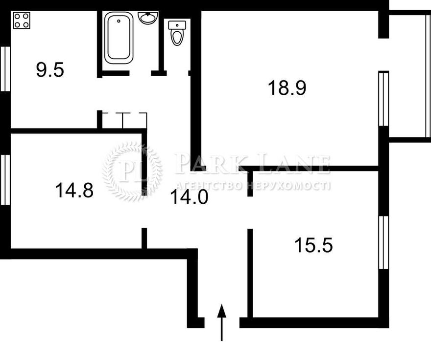 3-кімнатна квартира за адресою бульвар Дружби Народів (площа 78 м²) - Atlanta.ua - фото 7