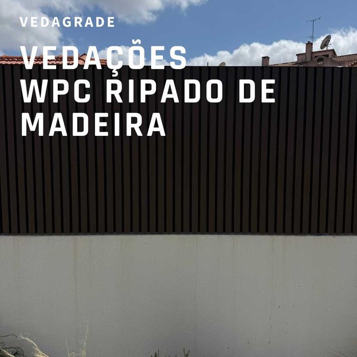 Vedação Ripado de Madeira WPC