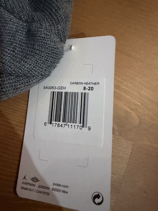 Czapka zimowa jordan szara nowa z metkami Nike