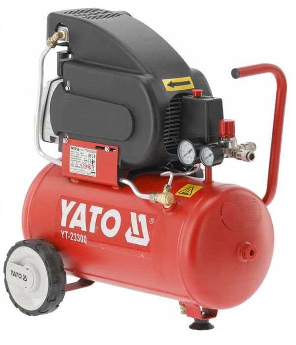 Компресор масляний 1 циліндр Yato YT-23300 (24 л, 1500 Вт, 8 бар)