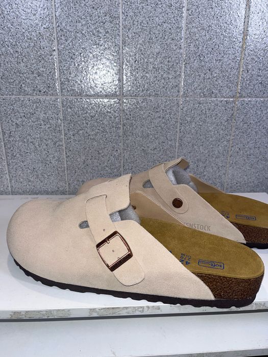 Birkenstock Boston Suede Taupe (Tamanho 42) – NOVOS com Etiqueta