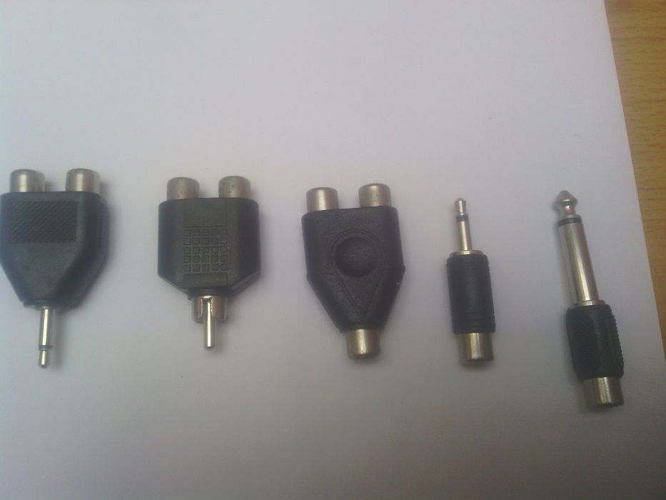 Ficha tipo cavilha 2,5 ou 3,5 ou 6,35mm stereo RCA simples ou duplo