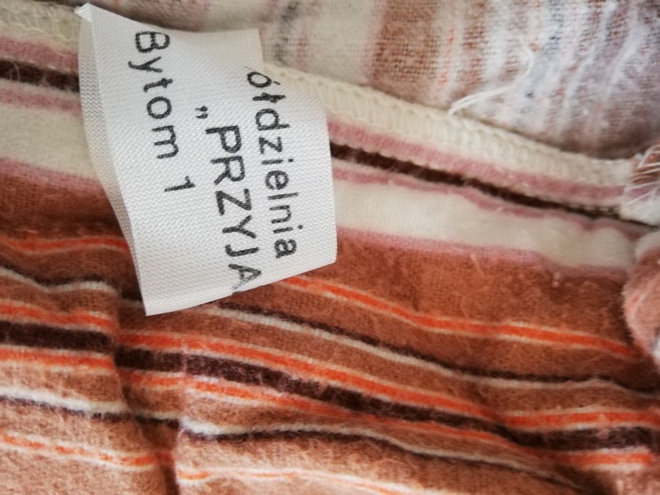 Nowa piżama męska flanelowa roz S /M - PRL