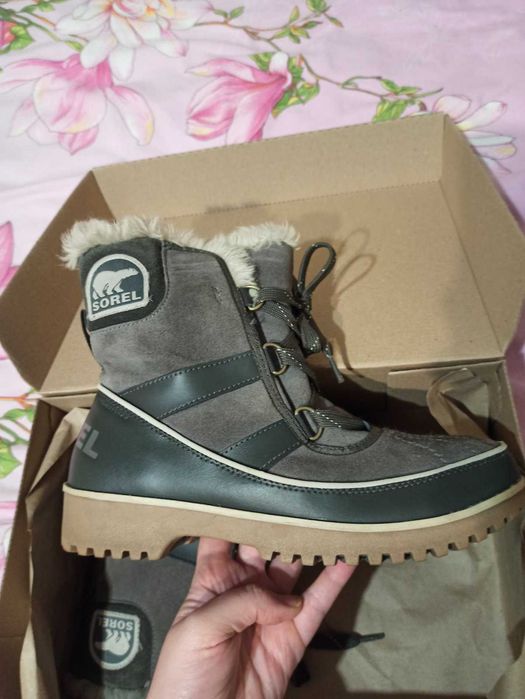 Зимові жіночі черевики SOREL Womens Tivoli II Gray WATERPROOF 40 р.
