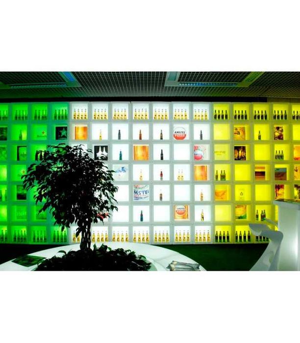 Mobiliario com iluminação rgb