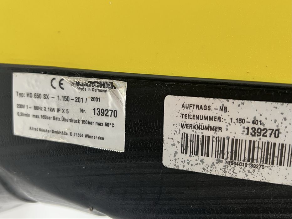 Професійна мийка karcher HD 650SX