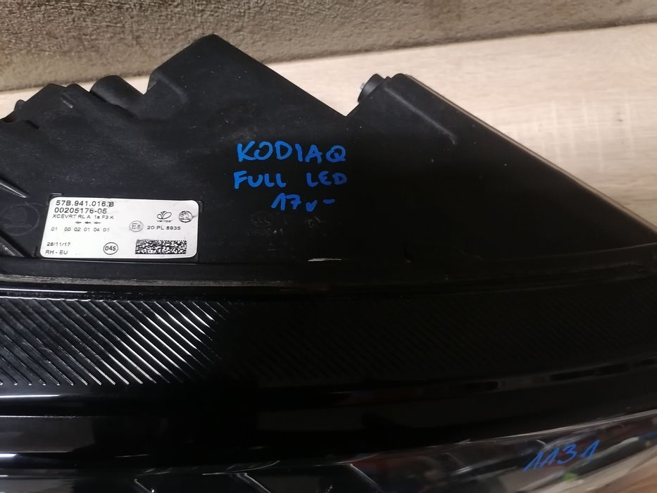 Skoda Kodiaq Lampa Full Led przód prawa