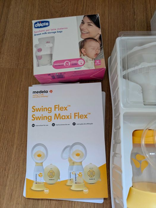 Bomba elétrica de extrair leite Medela Swing Flex (utilizada 3 vezes)