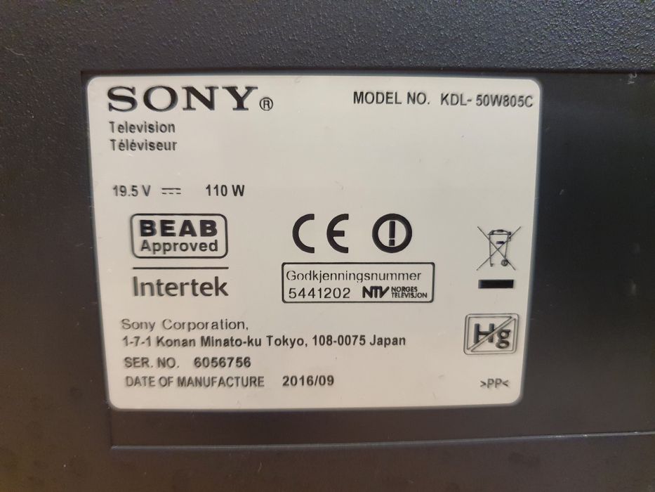 Telewizor Sony KDL-50W805C Smart TV Wifi