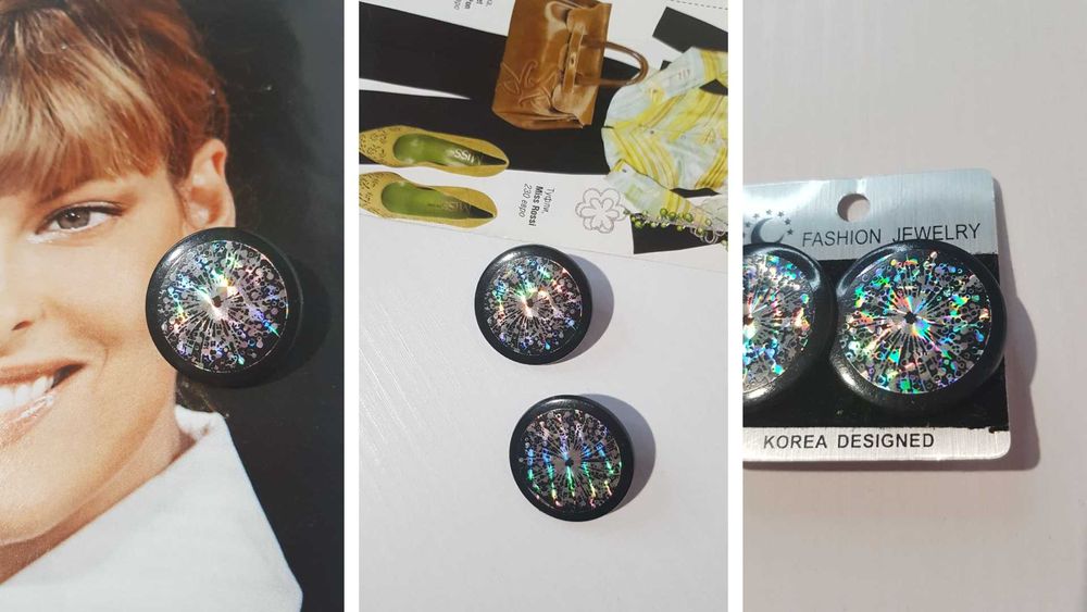 Клипсы для ушей и кабошоны