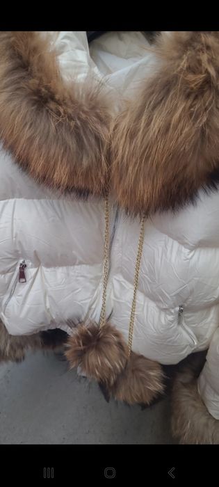 Kurtka gęsi puch z obszyciem z jenota roz uniwersalny