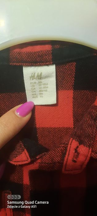 Koszula krata rozmiar 86.