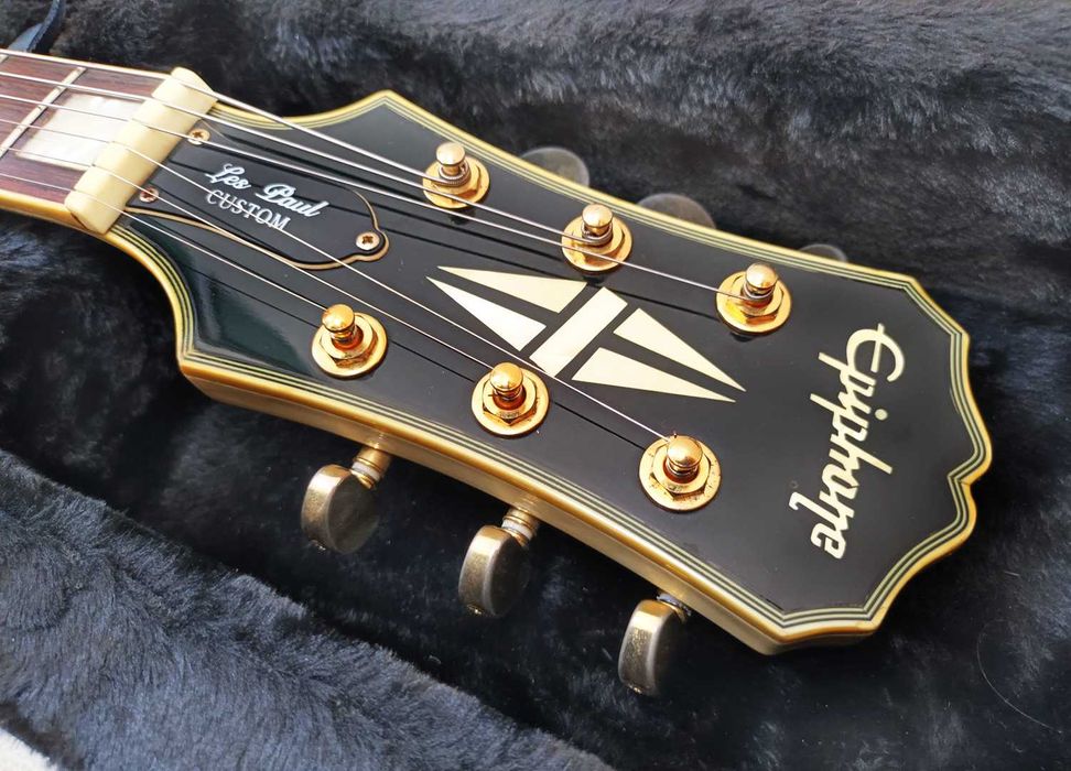 Epiphone Les Paul Custom - Alpine White - c/ estojo Gator