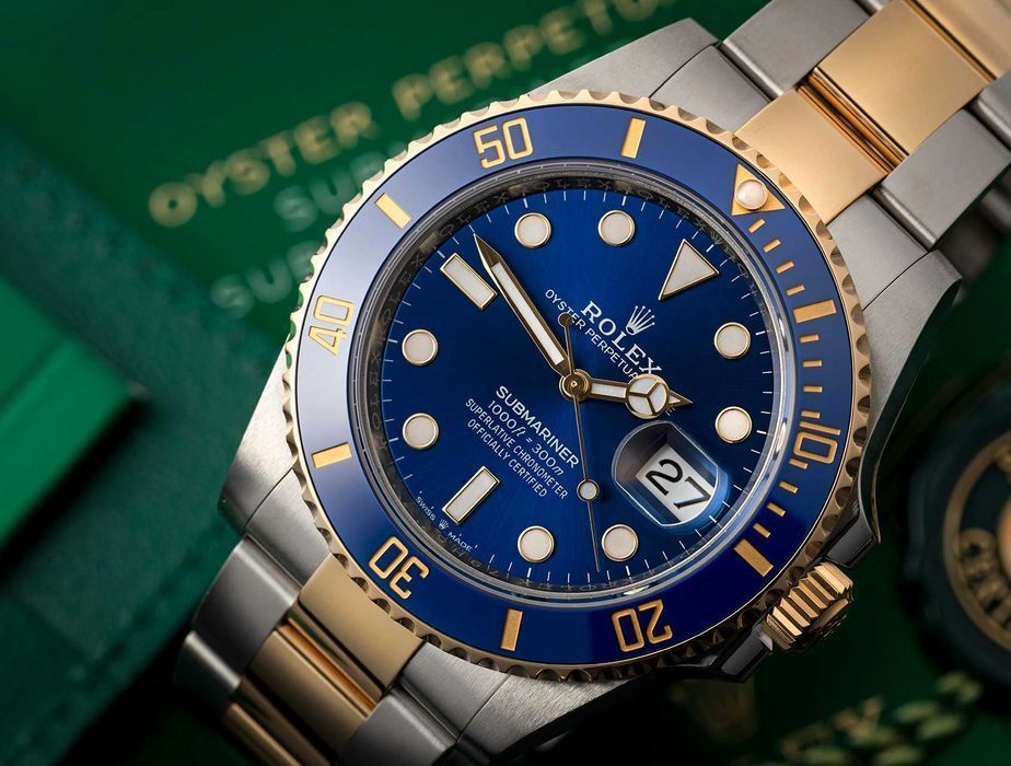 Швейцарские часы Rolex Submariner Silver - Gold