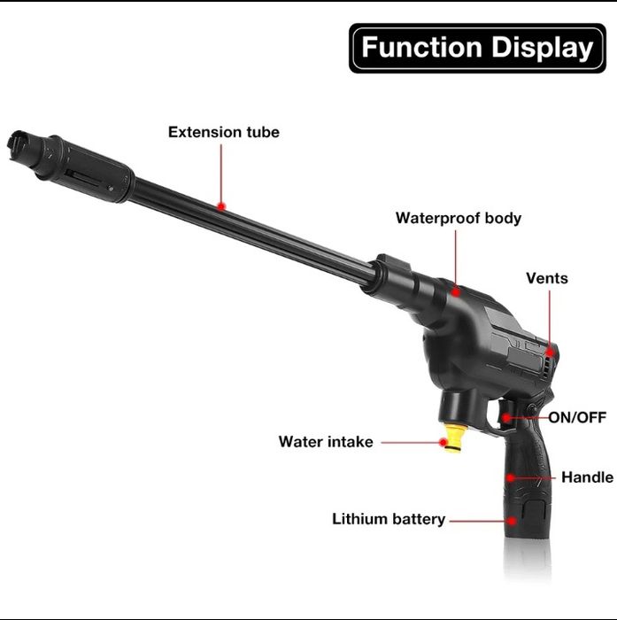 Cordless High-Pressure Gun (2 batteries included)64551838097155123