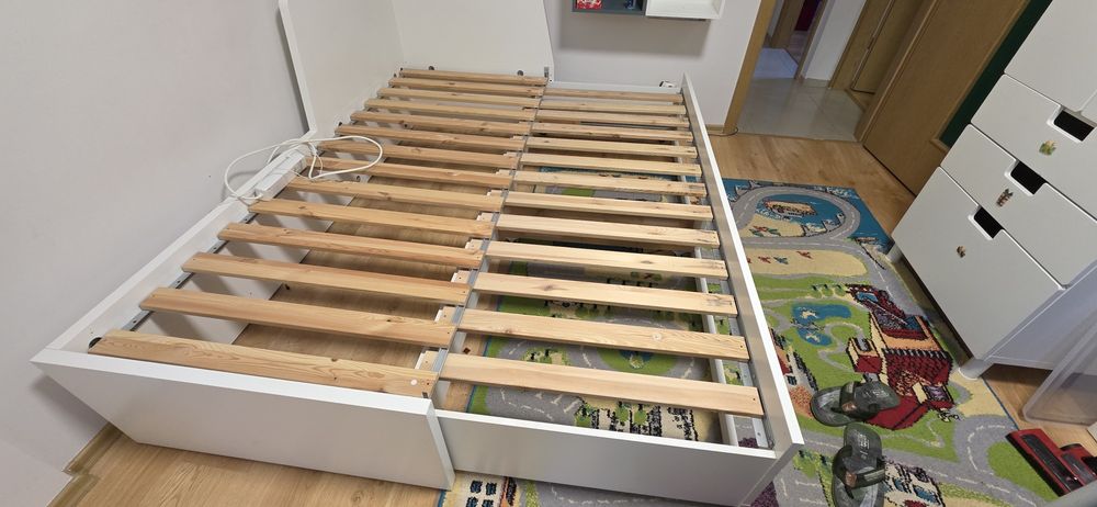 Łóżko Ikea białe używane na części