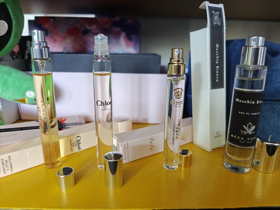 Zestaw perfumowy Chloe, Acca Kappa, Victor & Rolf (travely)