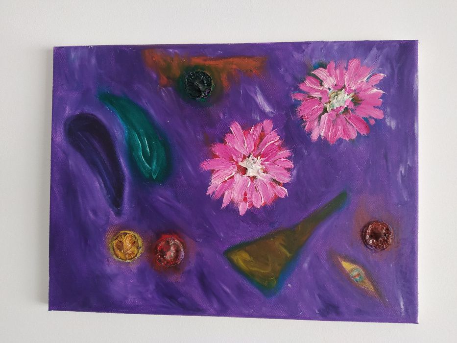 Lote de pinturas originais em tela