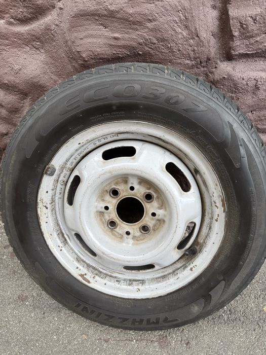 Сталеві диски R13 + літня резина 175/70 R13 — майже нова, готовий комплект - Ціна за 2 колеса