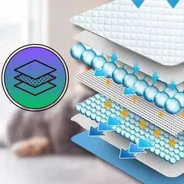 50x DUŻE MATY HIGIENICZNE DLA PSA 90x60 podkłady do nauki sikania