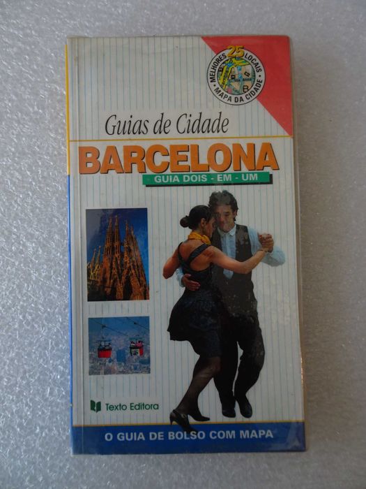 Livro Guia Turístico - Guias da cidade Barcelona (com mapa)