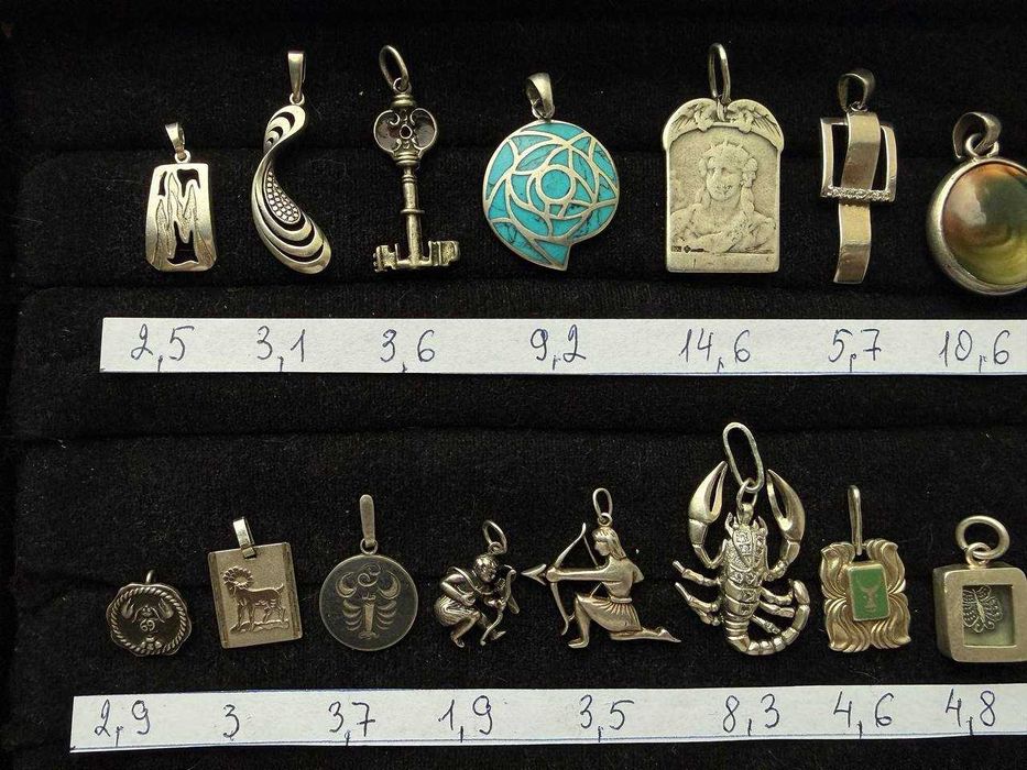 підвіски кулони -срібло (2)