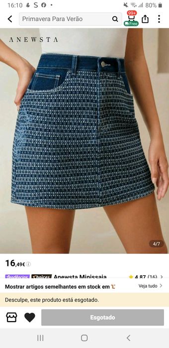 Saia de ganga padrão L