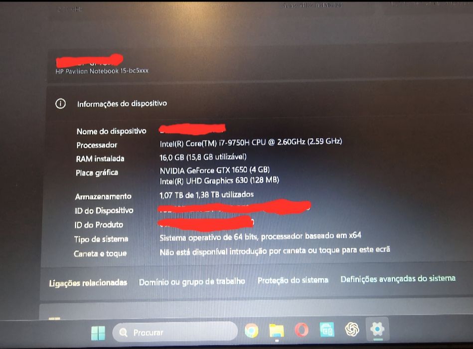 HP Pavilion Gaming 15 | i7 | 16 GB RAM | GTX 1650 | 1,38 TB SSD/HDD