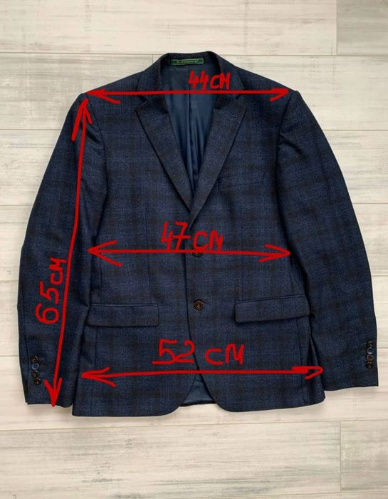 Класичний чоловічий піджак, розмір 50