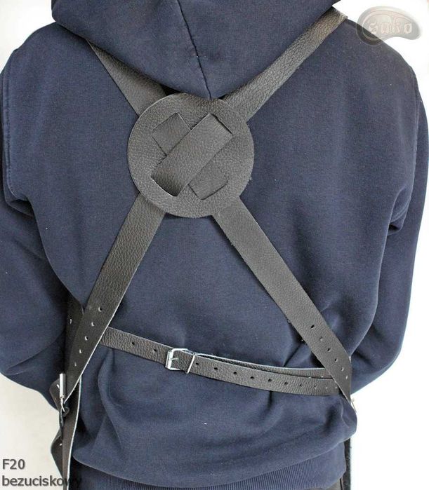 Skórzany fartuch ochronny F20 bezucisk rzeźniczy/spawalniczy/kucharski