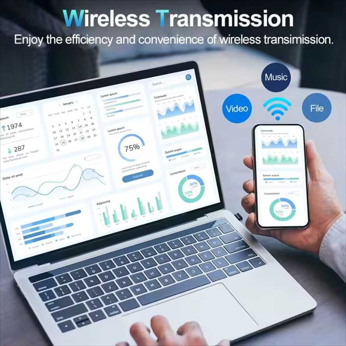 USB Bluetooth 5.4 Adapter Dongle Блютуз Адаптер