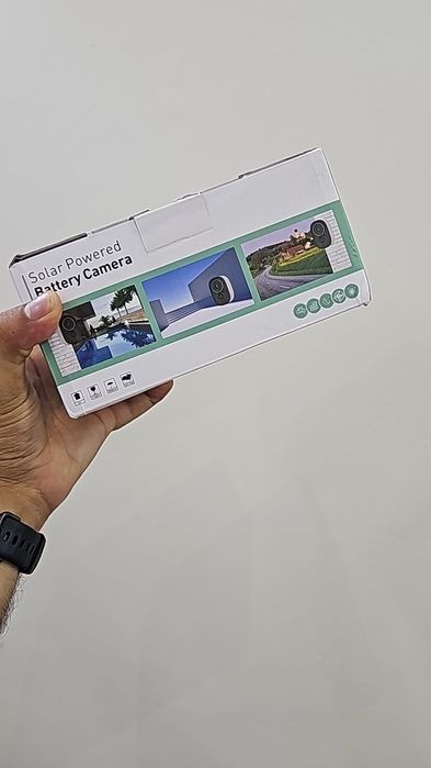 Câmera de Vigilância, 5MP, bateria imbutida, painel Solar, IP