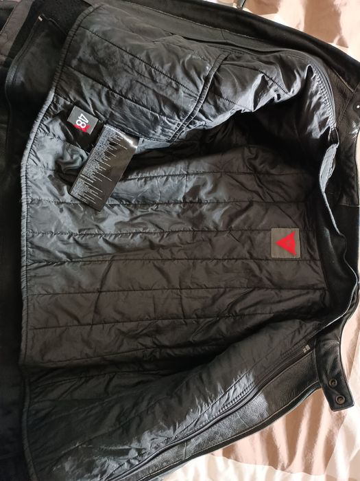 Dainese Casaco Pele Racing Tamanho 48 + Protector de Costas