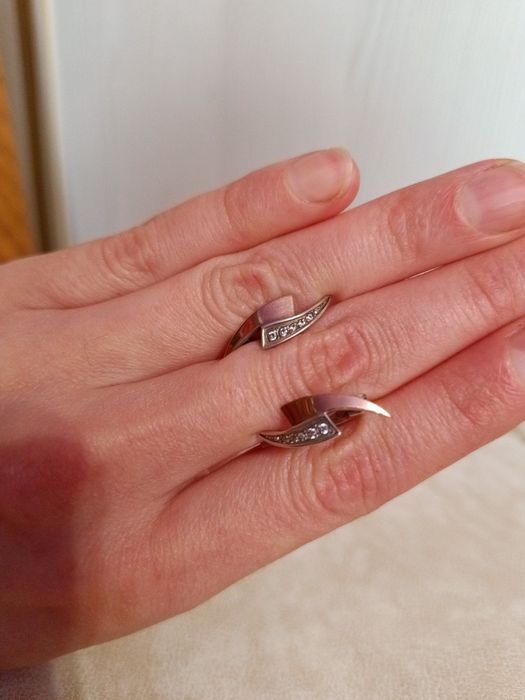 Срібло 925пр золота пластина 375 пр